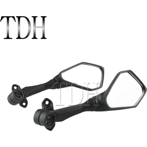 Black Motorcycle Rear View Mirror Back Side Mirrors For Kawasaki Ninja 300R EX300 ZX6R 636 2003-2015