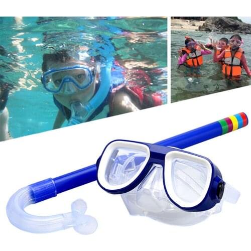 Snorkeling Children Diving Goggles Suction Tube Set New Material Pvc Non-Toxic Environmental Protection Material Diving Set