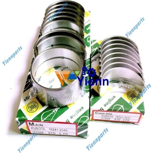 For Kubota V1305 Crankshaft Main Bearing Connecting Rod Bearing set For BOBCAT Excavator Tractor Diesel Engine Repair Parts