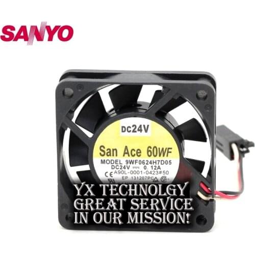 For SANYO New Waterproof 9WF0624H7D05 6015 24V 60mm A06B-6134-K003 cooling fan for 60*60*15mm
