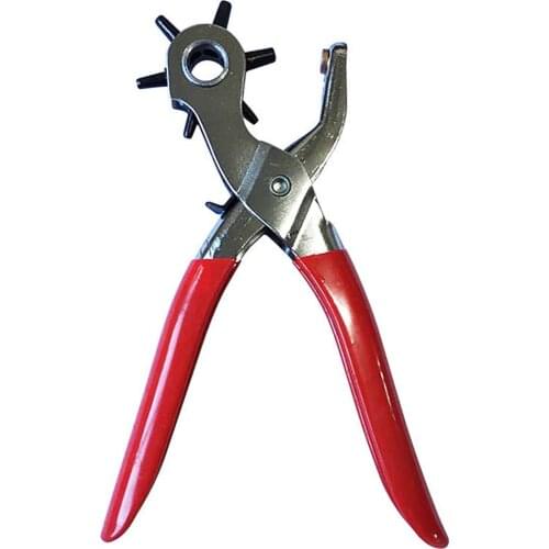 Leather Belt Hole Puncher Practical Sewing Crafts Plier Eyelet Puncher Revolve Sew Machine Multipurpose Bag Setter Tool