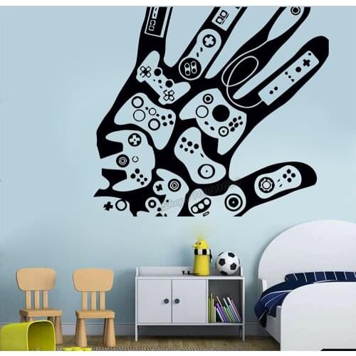 Gamer wall decor Game Controller Wall decal Video Game Wall Sticker Girl Boy Room Gifts Gamer Bedroom Decor Vinyl Decals B023