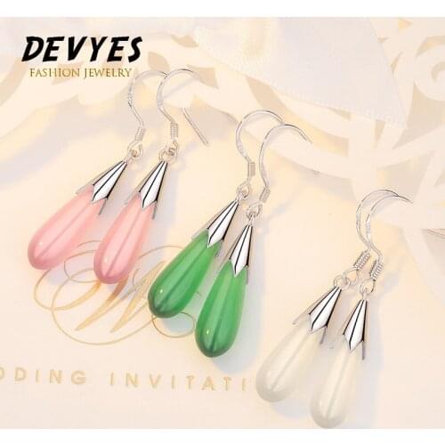 Classic Tear Water Drop Natural Stone Beads Crystal Pendant Dangler Dangle Earring Women Jewelry Decoration
