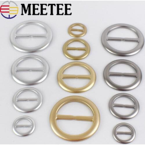 Meetee 10pcs 20-50mm Resin Cost Belt Buckles Tri-Glide Adjustment Buckles DIY Windbreaker Bag Costume Parts Sewing Accessories