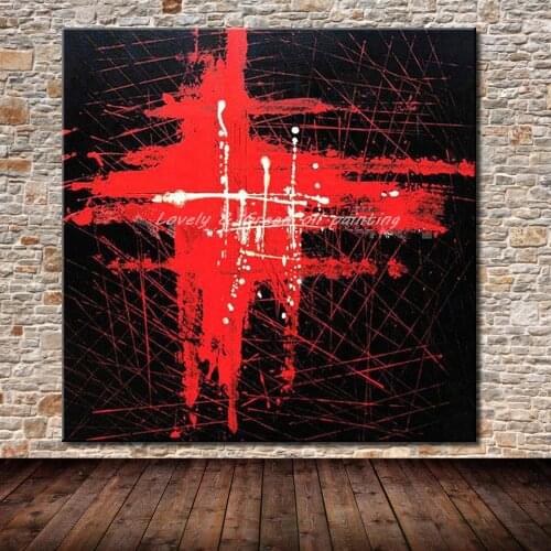 Mintura Hand Painted Modern Abstract Oil Paintings On Canvas Wall Painting Wall Art Picture For Living Room Home Decoration Gift