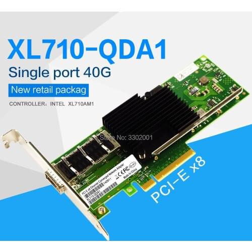 Intel XL710 Chipset PCIe 3.0 X8 QSFP+ 40G Single Port Network Card-XL710-QDA1