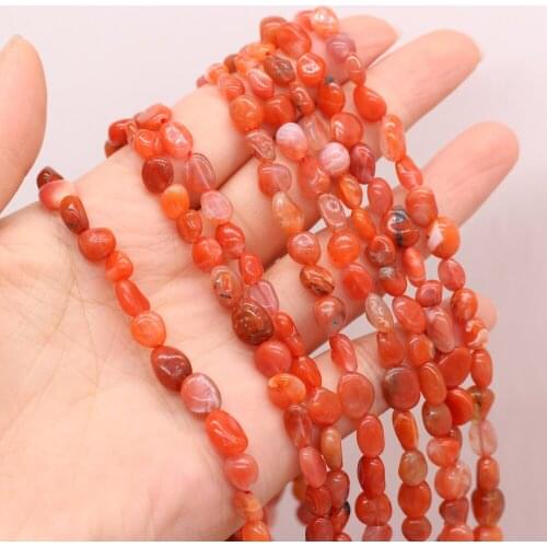 New Style Natural Stone Irregular Crystal Red Rabbit Loose Beads For DIY Jewelry Making Necklace Bracelet Earrings Accessory