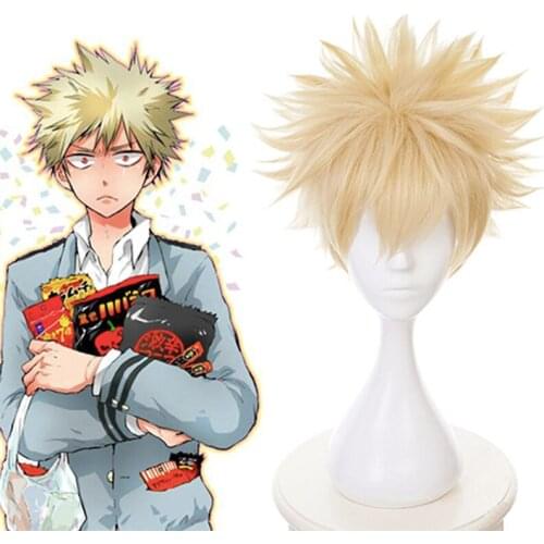 My Hero Academia Cosplay Wig Katsuki Bakugou Cosplay Wig Heat Resistant Synthetic Boku No Hero Academia Cosplay Wig Halloween