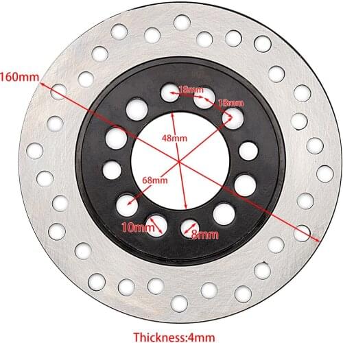 160mm front or rear Brake Disc For Chinese GY6 Scooter i Motorcycle ATV Moped Go Kart Spare Parts
