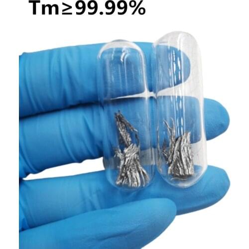 Tm Thulium Pure 99.99% Periodic Table of Rare-earth Metal Elements in sealed vial 1 gram