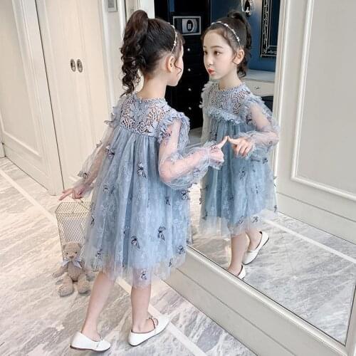 Girl dress summer new lace gauze skirt children sweet fashion princess skirt net gauze skirt