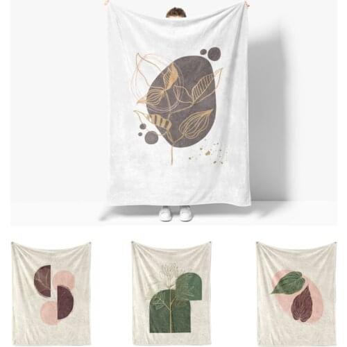 Flower Nordic Throw Blanket Baby Couple Scandinavian Decorative Winter Summer Thermal Bedspread on The Bed Cover for Sofa Double