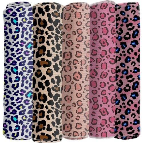 Leopard Ink Printed Polyester Fabric DIY Kids Home Textile for Sewing Cartoon Twill Fabric 50*145cm