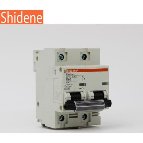 Shidene 2P 80A D type 230/400V~ 50Hz Circuit Breaker MCB