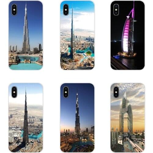 Silicone Phone Cover Bag For Samsung Galaxy A3 A5 A7 A9 A8 Star A6 Plus 2018 2015 2016 2017 Dubai City Architectural landscape 5
