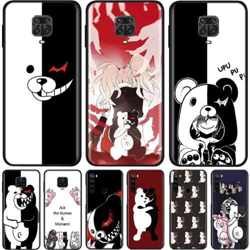 Cute Cartoon Monokumas Silicone Cover For Xiaomi Redmi Note 9 9A 9C 9S Pro Max 8T 8 7 6 5 Pro 5A 4X 4 Prime Phone Case