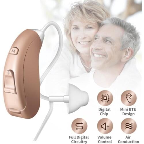 Hearing Aids Severe Loss Mini Device High Power Amplifier Sound Enhancer Digital BTE Elderly Ear Care Hearing Amplifier DropShip