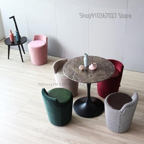 Makeup Stool Original Design Backrest Dressing Chair Net Red Ins Wind Bar Round Piano Stool