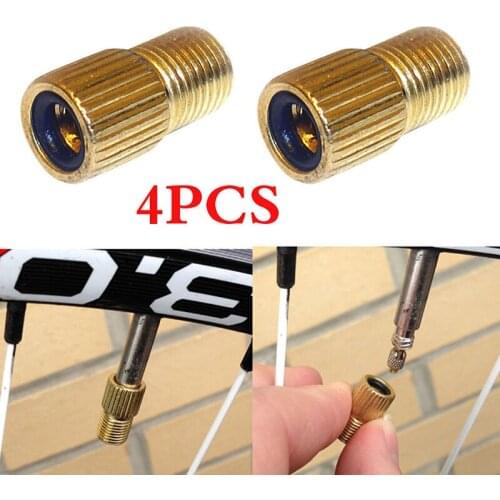 4Pcs/Set Tube Pump Tool Converter Bicycle Bike Tire Valve Adapter Cycling Bicycle Pump Accessories