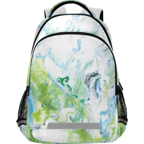 2021 New Waterproof Sport Backpack Men Backpack Women Travel Bag Laptop Camping Backpacks Marble Printed School Bag For Teenager