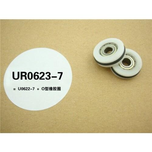 High quality polyformaldehyde POM coated ball bearings 696zz embedded bearing +O rubber ring Total Diamater: 6*23*7mm