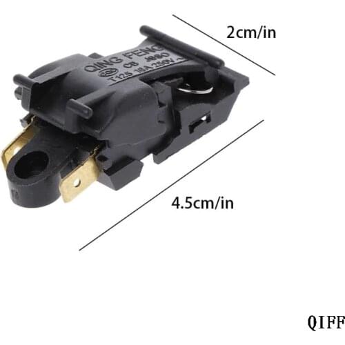 1PC 16A Electric Kettle Thermostat Switch 2 Pin Terminal Kitchen Appliance Parts Mar28