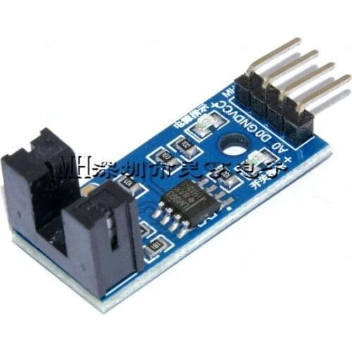 10pcs/lot speed sensor module Tacho sensor Slot-type Optocoupler Tacho-generator Counter Module