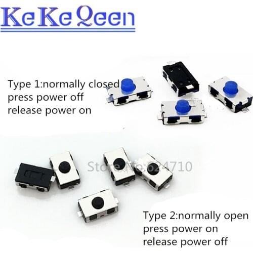 10PCS 3*6*2.5mm Touch switch 3x6x2.5mm SMD-2 normally open Light touch switch Micro switch patch button Normally closed switch
