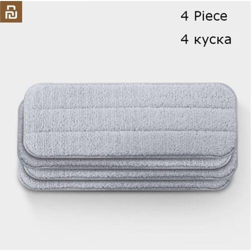 2/4Pcs Youpin Deerma Replace Mop for Water Spray Mop 360 Rotating Cleaning Cloth Head Wooden Carbon Fiber Clothes