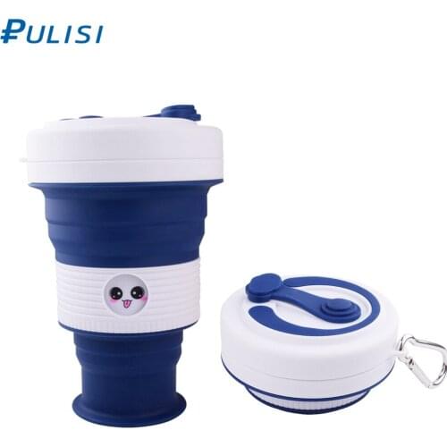 550ml Collapsible Coffee Cup Reusable To Go Silicone Collapsible Travel Cup for Outdoor Camping and Hiking Large Pocket Size