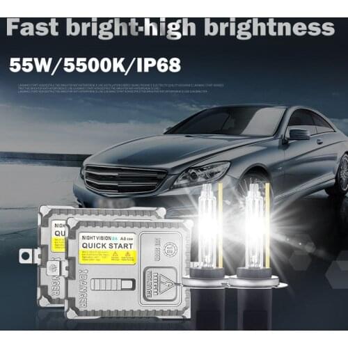 AFAECAR Car 12V 55W 5500k Hid Conversion Fast Bright Headlight Fog Light H1 H3 H7 H8 H11 9005 9006 hb3 hb4 XENON