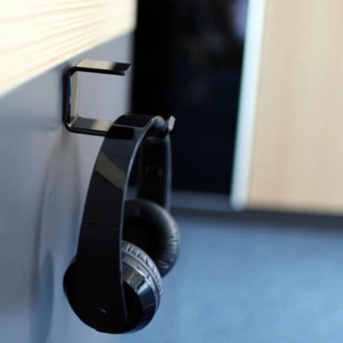 BLUELANS Hot Sale Acrylic Headphones Bracket Wall Punch-free Anywhere Mounted Headset Hanger Sticky Display Stand