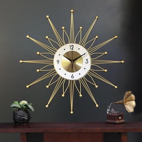 Large Luxury Wall Clock Modern Design Nordic Silent Minimalist Wall Clock Mute Creative Living Room Wandklok Home Decor WB50WC