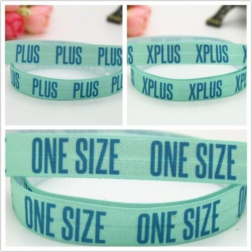 DHK 5/8'' Free shipping ONE SIZE X PLU printed Fold Elastic FOE headband headwear hairband decoration S654