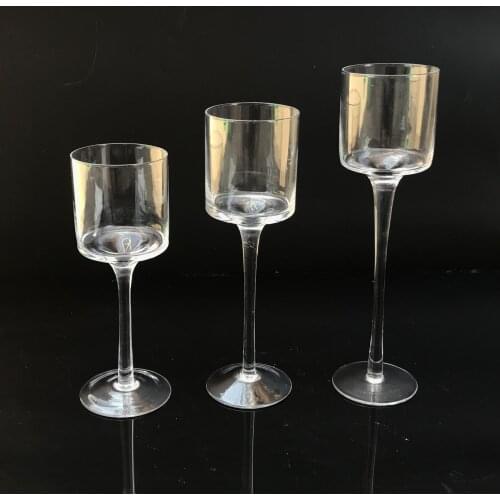 Crystal Art Candle Holder Glass Candles Candleholder Wedding Romantic Fashion Home Bar Decoration Ornaments Candlestick DF50CH