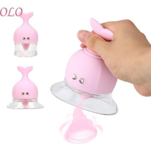 OLO 7 Frequency Vibration Licking Vibrator Vaginal Clitoris Stimulator Nipple Sucker Massager Female Orgasm Tongue Vibrator