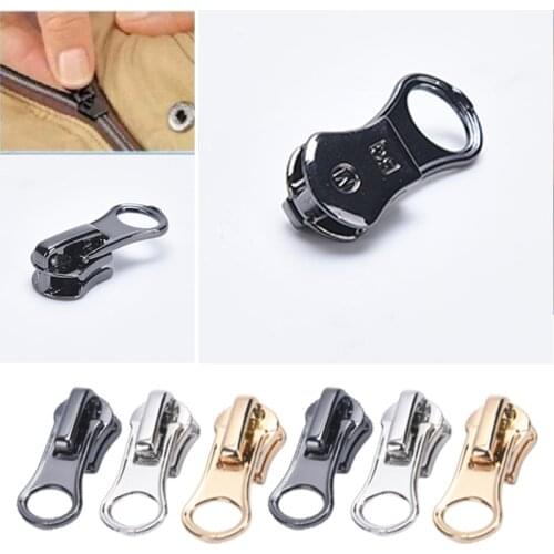 10Pcs Size 5 Instant Fix Zipper Repair Kit Replacement Zip Slider Teeth Rescue New Design Zippers Sewing Clothes