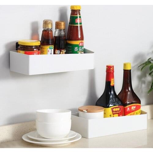 New Plastic Bathroom Kitchen Storage Shelf Hanging Rack Corner Basket Holder Organizer Wall Mounted Shower Shelf Storage Tool