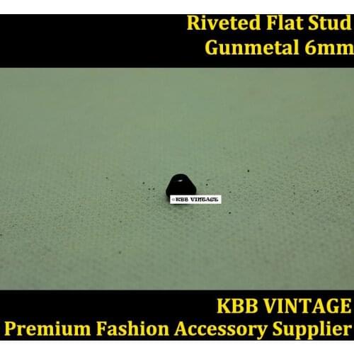 Wholesale Punk Metal 6mm In Gold Riveted Flat Stud For Leather Craft/Bag/Shoe/Clothing/Cap/Jacket