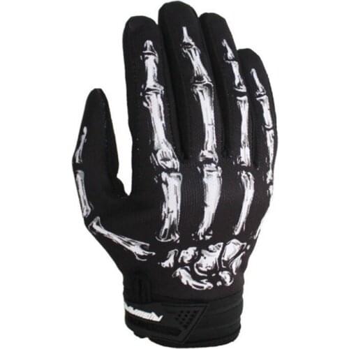 Hot Unisex Men Women Motorcycle Cycling Gloves Racing Full Finger Gloves Skull Skeleton Goth