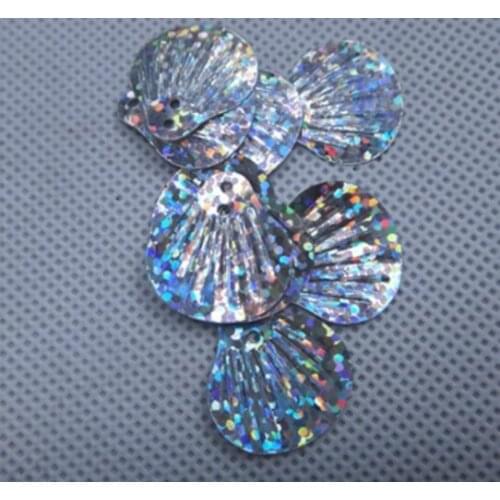 Sewing supplies Laser sequinsColour of 20mm Shell Pearl Pieces PVC Pearl Pieces as DIY Accessories for Wedding Garment and Shoes