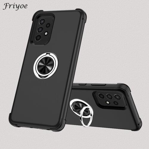 Cover For Samsung Galaxy A12 A20 A21S A30 A31 A32 A42 A51 A71 A52 A72 A90 Shockproof Ring Stand Holder Case