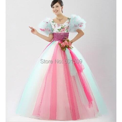 Bubble sleeve puffy floral beading Medieval Renaissance gown Sissi princess dress Victorian Gothi/Marie Antoinette/Belle Ball