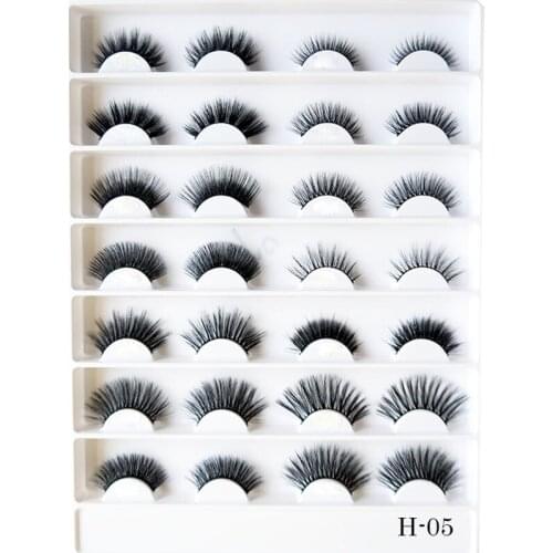 New 16 models/board 3D mink eyelash natural thick long-term eyelash makeup growth eyelash shape natural soft eyelash