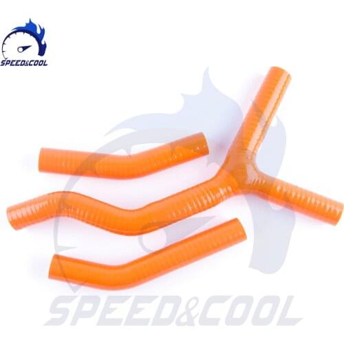 Motorcycle Silicone Radiator Coolant Tube Pipe Hose Kit For KTM 125 200 SX 2003-2006 2004 2005
