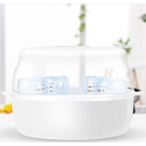 Baby Bottle Sterilizer Microwave Baby Bottle Sterilization Box Steam Sterilizer High Temperature Tableware Toy Sterilizer