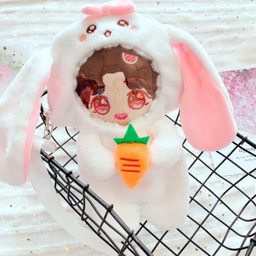 20cm Star Doll Bag Bunny Cosplay Shoulder Bag Rabbit Crossbody Bag for Plush Toy Anime Plushie Carry Bag Great Kid Gift Girl Bag
