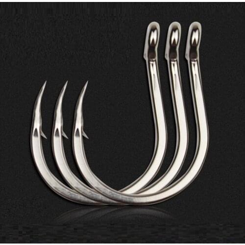 Super hard metal alloy steel hooks with trace element suitable for deep water big fish such as ocean or large lake river etc