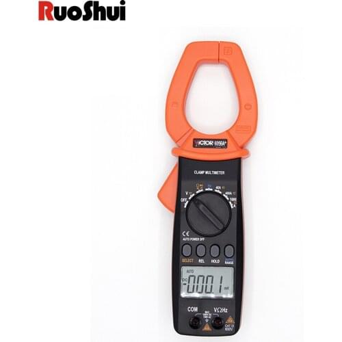 RuoShui 6056A+ Pro Digital Clamp Meter 4000 Counts AC DC Current True RMS Pliers Ammeter Multimeter Resistance Frequency Tester