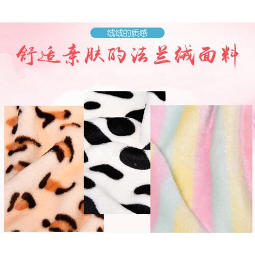 Thicken printing single-sided / double-sided coral velvet / Fancy velvet fabrics baby Diy / blanket clothing 1m